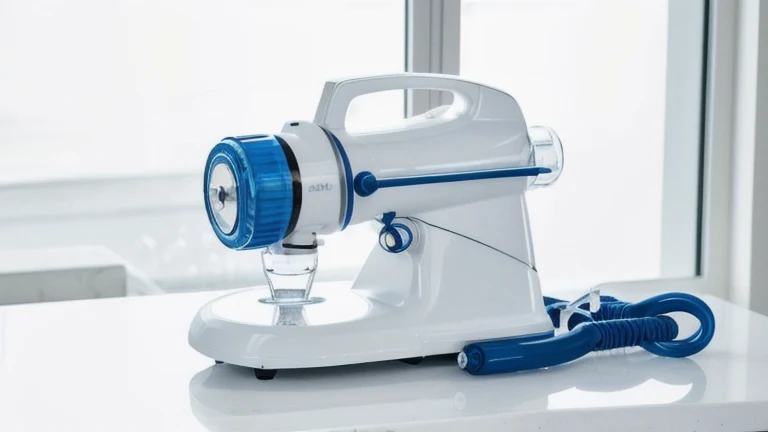 A suction unit, sterile suction catheters, saline and connecting tubing on a clean clinical surface, shown without people, for The Prime VR immersive training.