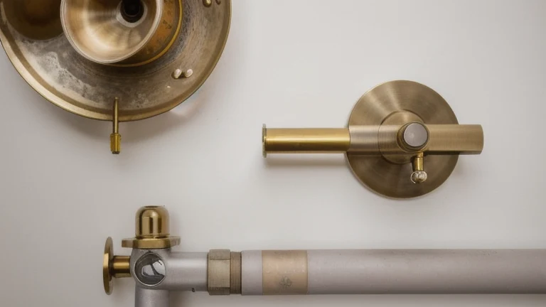 A reduced-pressure backflow prevention assembly with test cocks and a differential pressure test kit attached, shown without people, for The Prime VR immersive training.