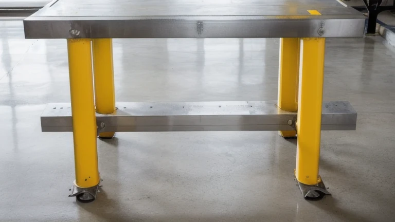 A clean, professional industrial safety facility representing Bloodborne Pathogens Training, shown without people, for The Prime VR immersive training.