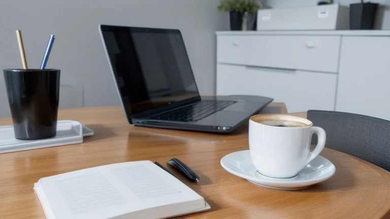 A clean, professional corporate meeting room representing Cold Calling Techniques That Still Work, shown without people, for The Prime VR immersive training.