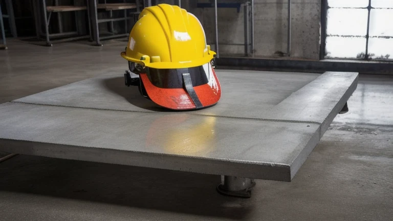 A clean, professional industrial safety facility representing How to Use a Fire Extinguisher, shown without people, for The Prime VR immersive training.