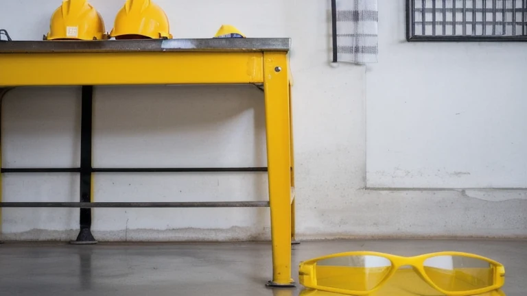 A clean, professional industrial safety facility representing Heat Illness Prevention, shown without people, for The Prime VR immersive training.