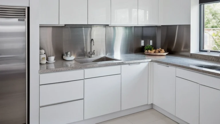 A clean, professional commercial kitchen representing Hospitality Guest Service Standards, shown without people, for The Prime VR immersive training.