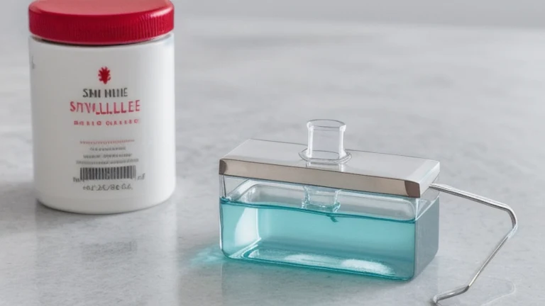 A medication tray with prepared syringes, needles, alcohol swabs and a vial on a clean surface, shown without people, for The Prime VR immersive training.
