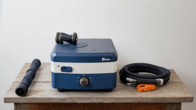 A megohmmeter and multimeter with test leads beside an electric motor on a clean workbench, shown without people, for The Prime VR immersive training.