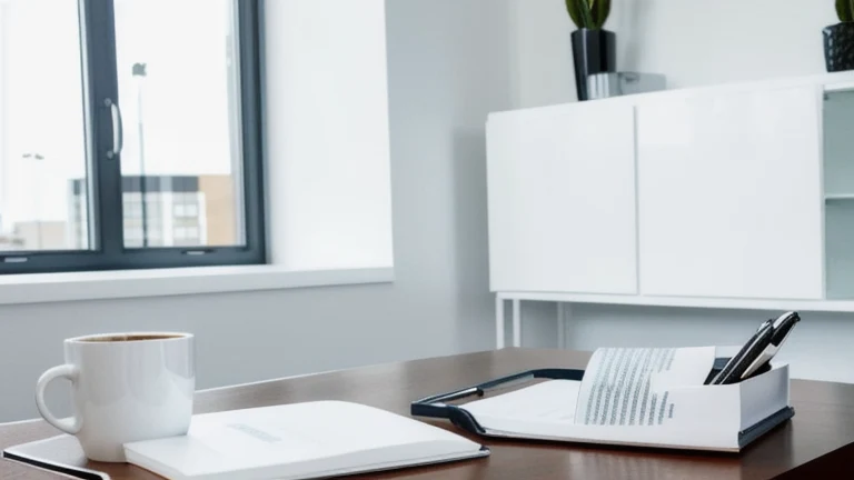 A clean, professional corporate meeting room representing Negotiation Skills and Techniques for Business Professionals, shown without people, for The Prime VR immersive training.