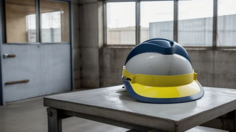 A clean, professional industrial safety office representing OSHA Training Requirements by Industry, shown without people, for The Prime VR immersive training.