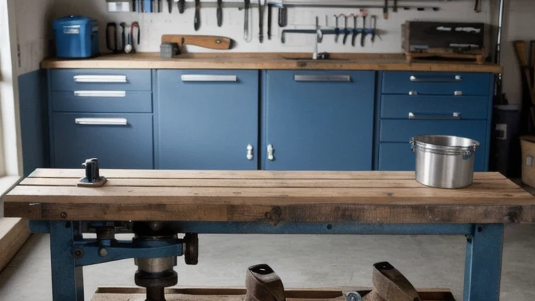 A clean, professional trade workshop representing Plumbing Training Basics, shown without people, for The Prime VR immersive training.
