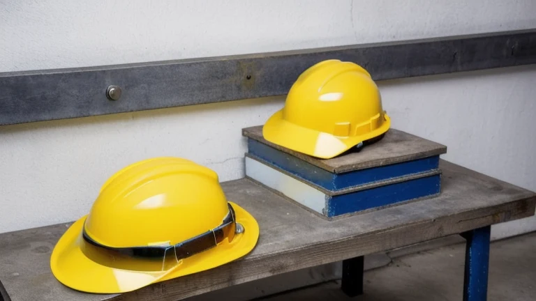 A clean, professional industrial safety facility representing PPE Requirements by Hazard, shown without people, for The Prime VR immersive training.