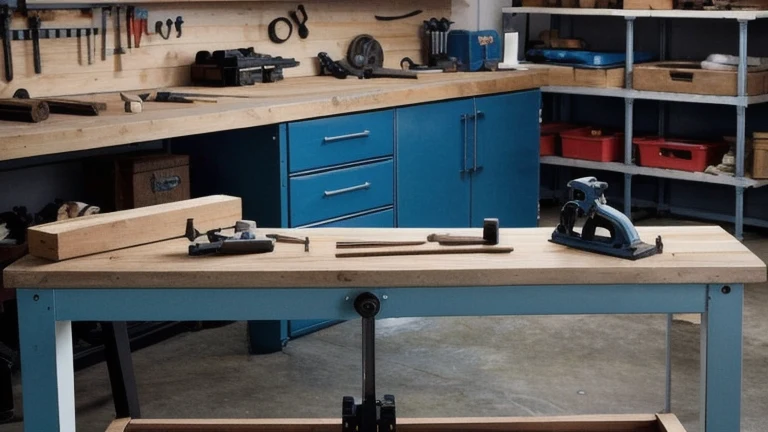A caliper, micrometer, dial indicator and gauge blocks arranged on a clean bench, shown without people, for The Prime VR immersive training.