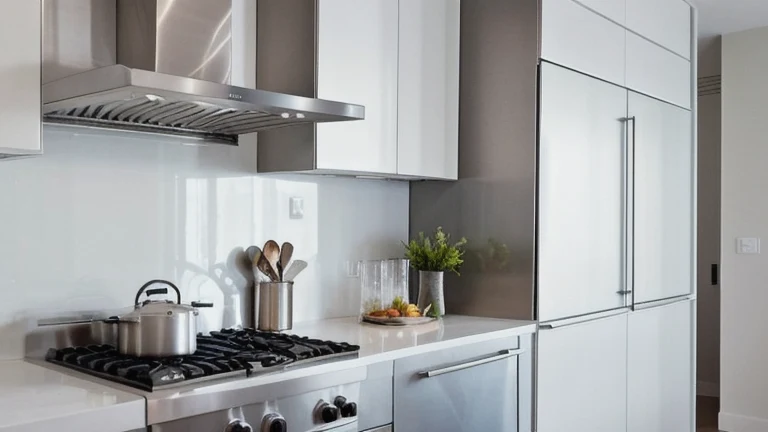 A clean, professional commercial kitchen representing Responsible Alcohol Service Training, shown without people, for The Prime VR immersive training.
