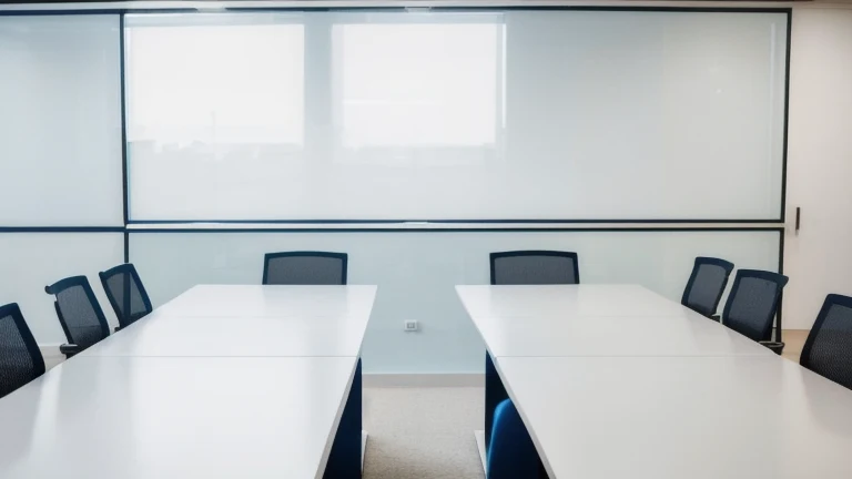 A clean problem-solving workspace with a fishbone diagram board and organized sticky notes, shown without people, for The Prime VR immersive training.