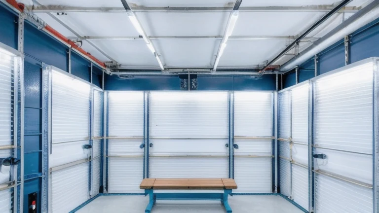 A cutaway transformer model showing primary and secondary windings around a laminated core on a clean bench, shown without people, for The Prime VR immersive training.